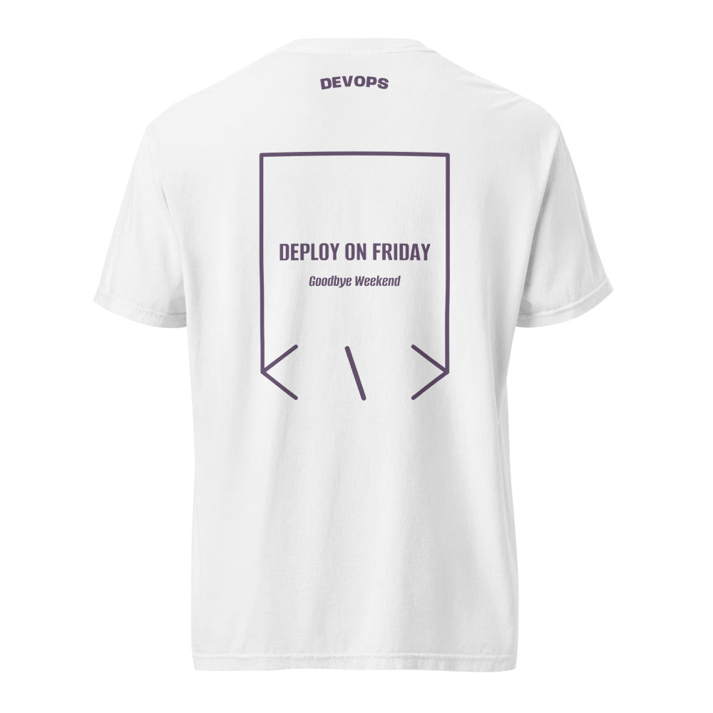 Deploy On Friday — White Grape back mockup