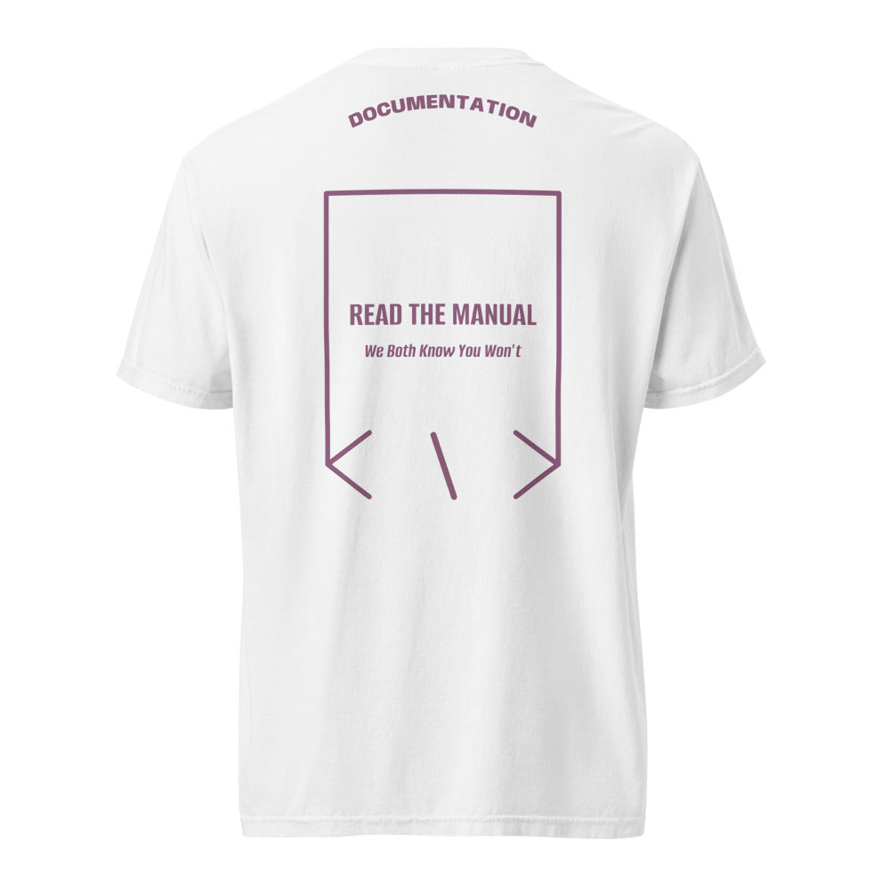 Read The Manual — White Berry back mockup