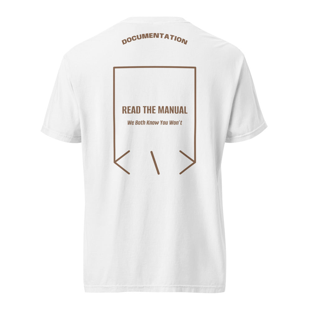 Read The Manual — White Espresso back mockup