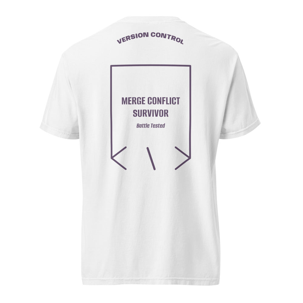 Merge Conflict Survivor — White Grape back mockup