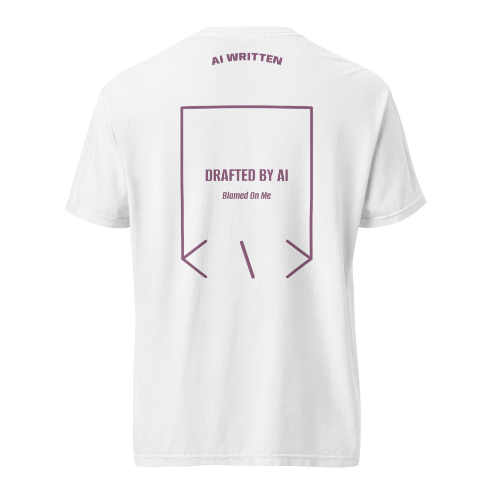Drafted By AI — secondary back mockup