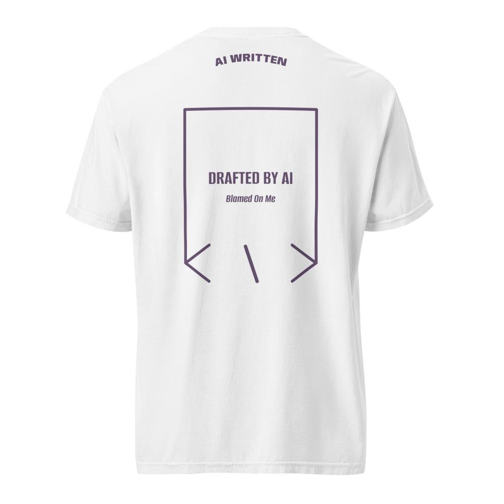 Drafted By AI — White Grape back mockup