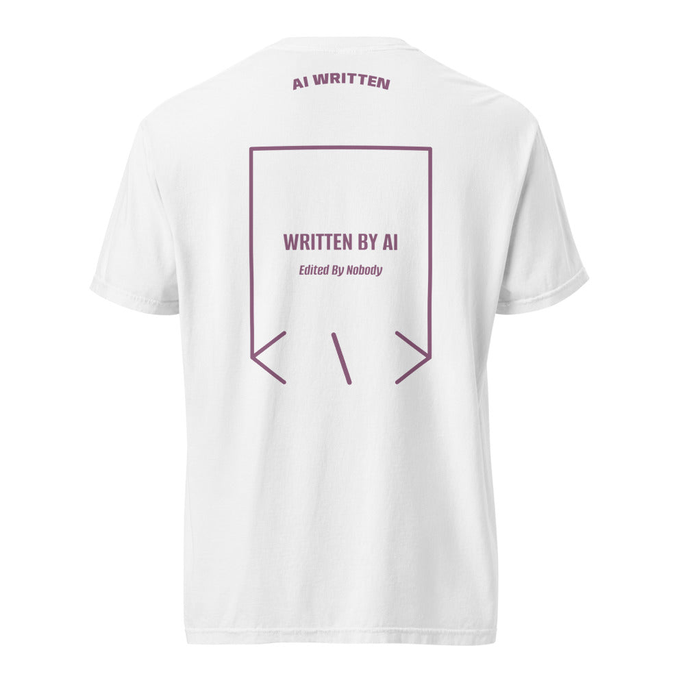 Written By AI — White Berry back mockup