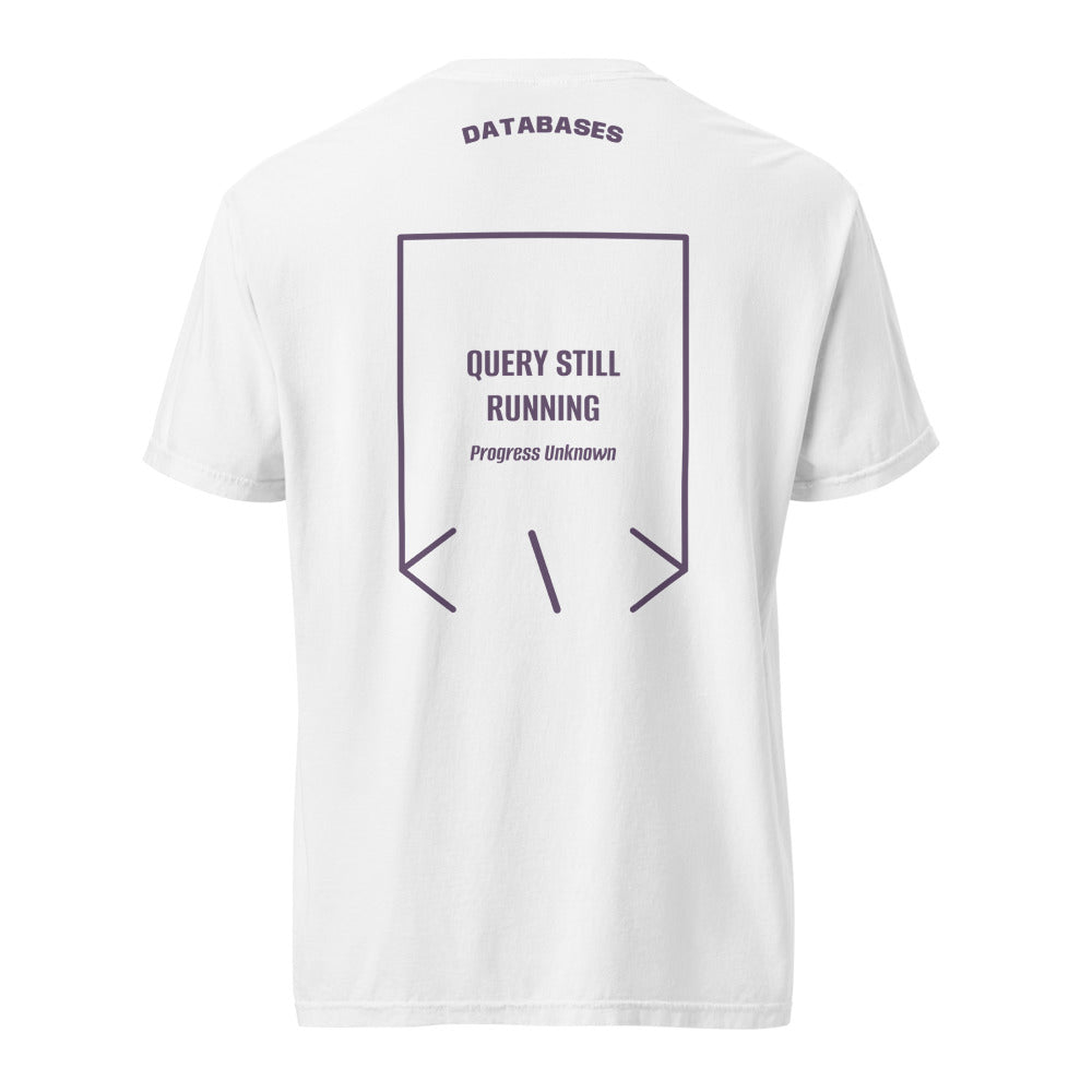 Query Still Running — White Grape back mockup