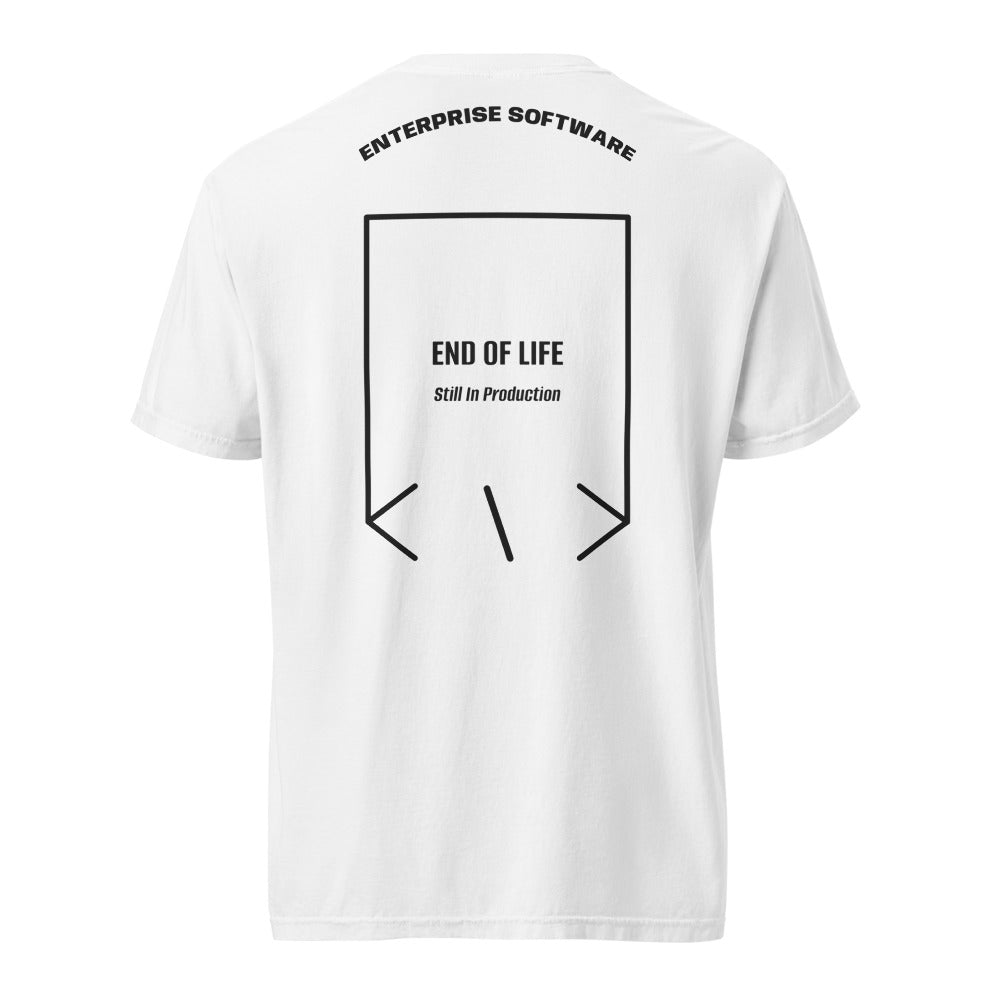 End Of Life — White Black back mockup