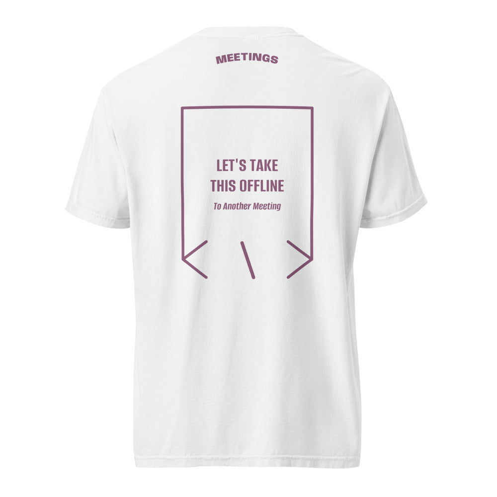 Let's Take This Offline — White Berry back mockup