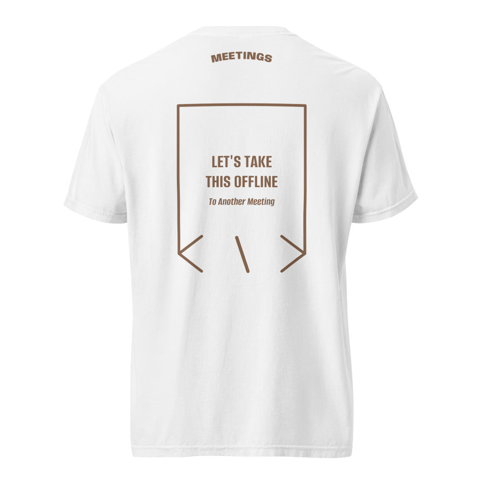 Let's Take This Offline — White Espresso back mockup