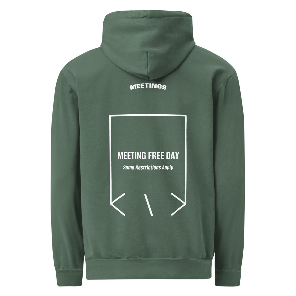 Meeting Free Day — Blue Spruce White back mockup