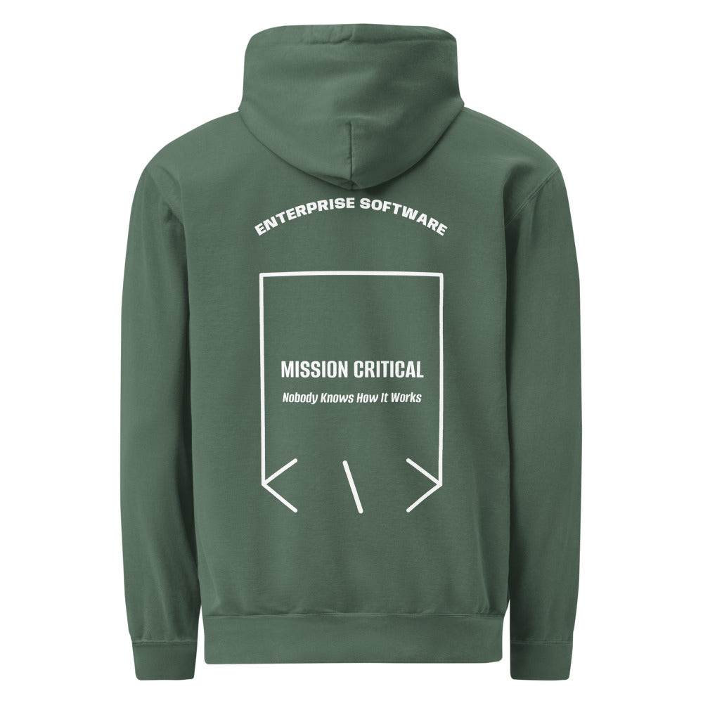 Mission Critical — Blue Spruce White back mockup