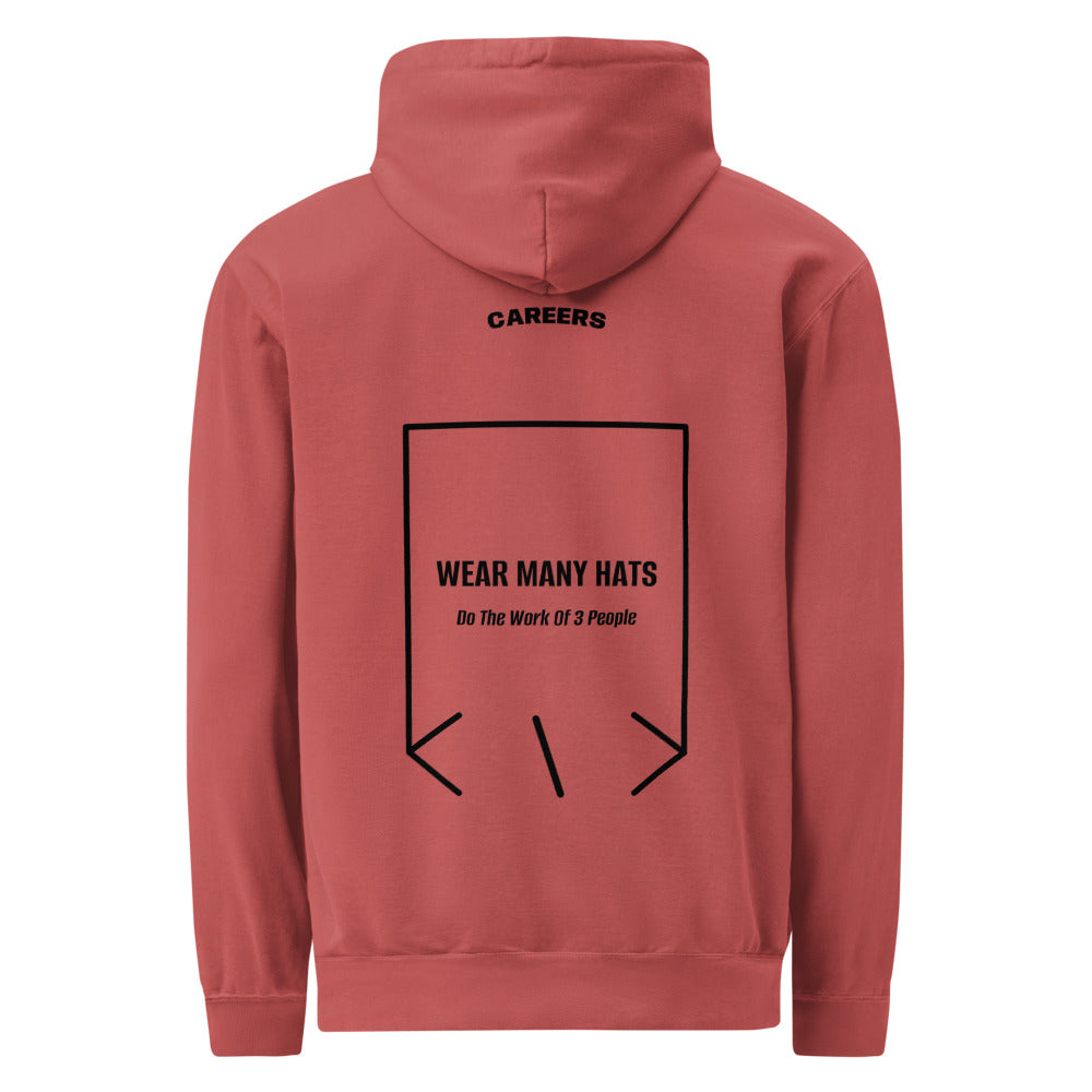 Wear Many Hats — Crimson Black back mockup