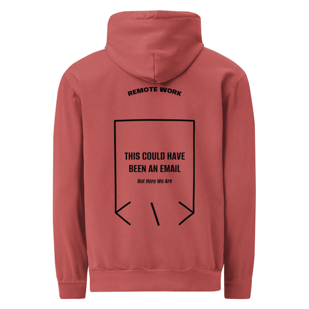 This Could Have Been An Email — Crimson Black back mockup