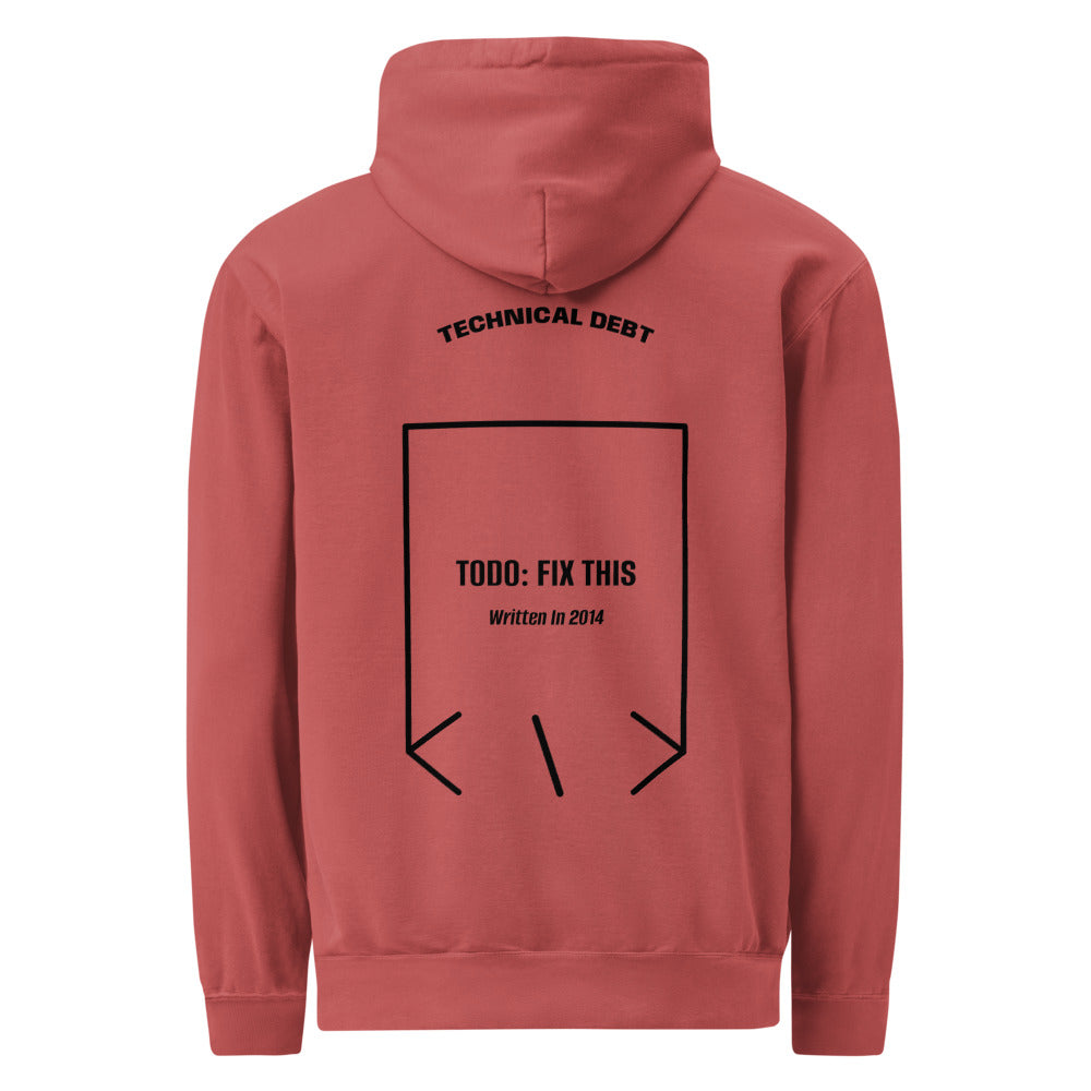 TODO: Fix This — Crimson Black back mockup