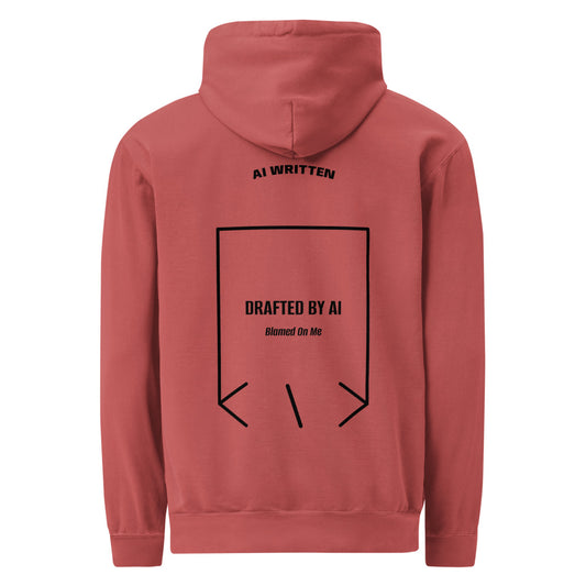 Drafted By AI — secondary back mockup