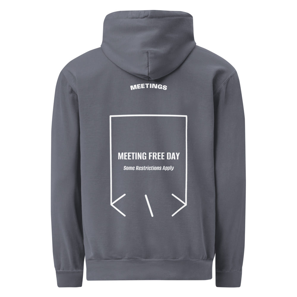Meeting Free Day — Denim White back mockup