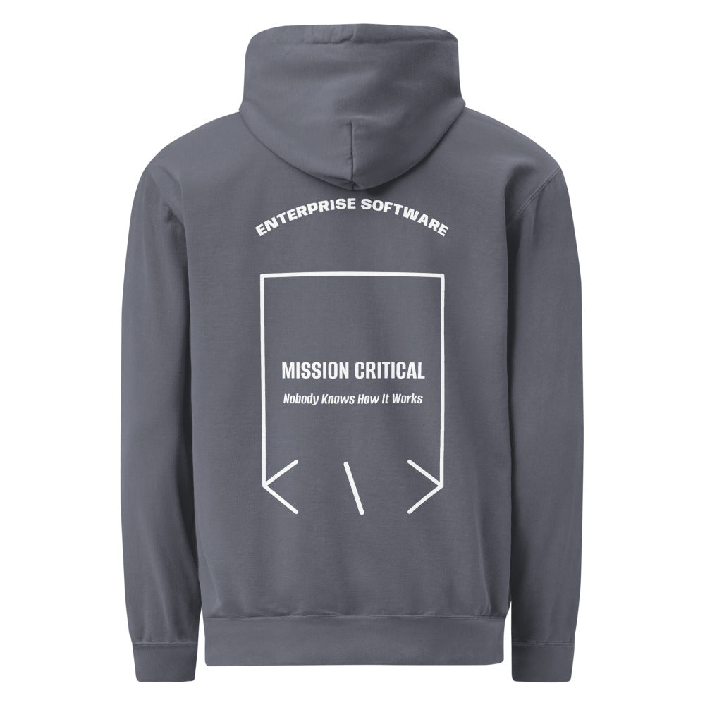 Mission Critical — Denim White back mockup