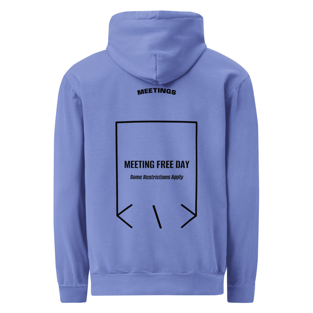 Meeting Free Day — Flo Blue Black back mockup
