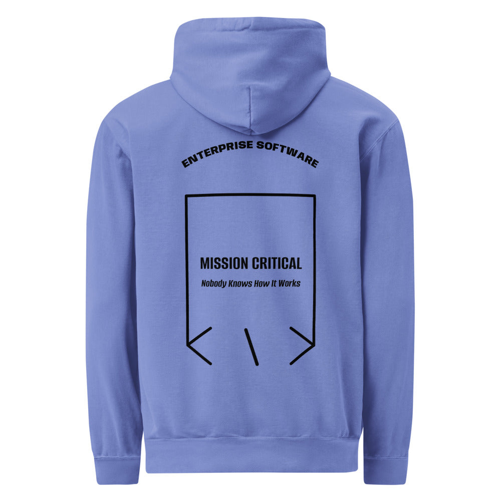 Mission Critical — Flo Blue Black back mockup