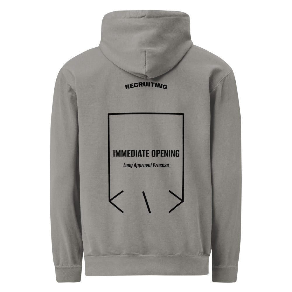 Immediate Opening — Grey Black back mockup