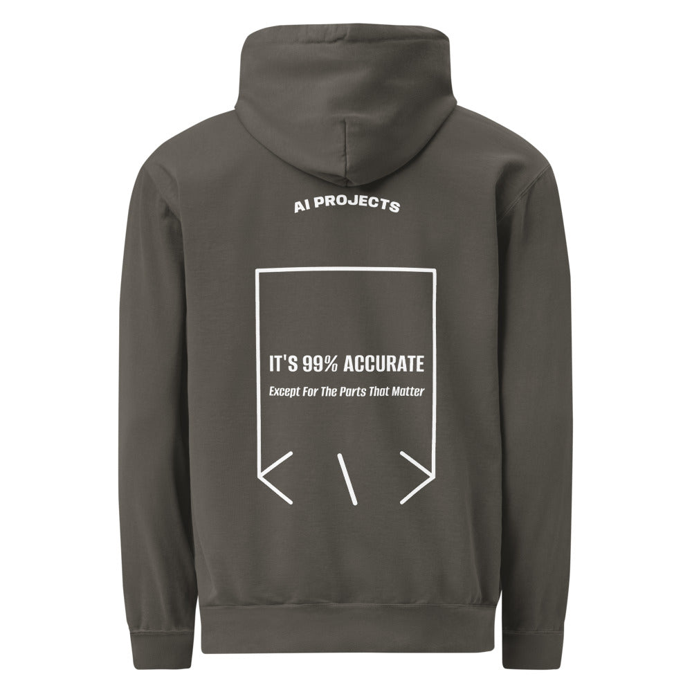 It's 99% Accurate — Pepper White back mockup