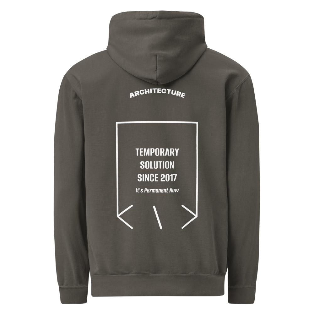 Temporary Solution Since 2017 — Pepper White back mockup