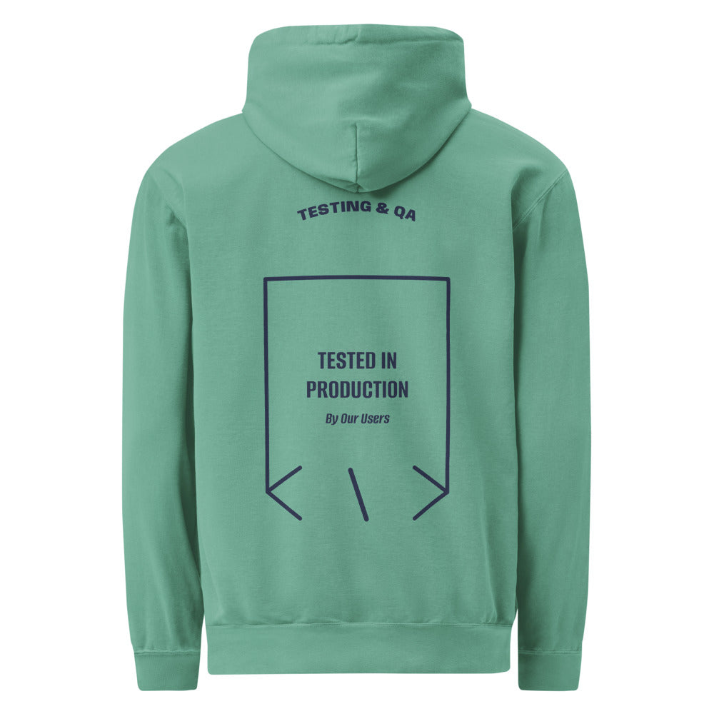 Tested In Production — Seafoam True Navy back mockup