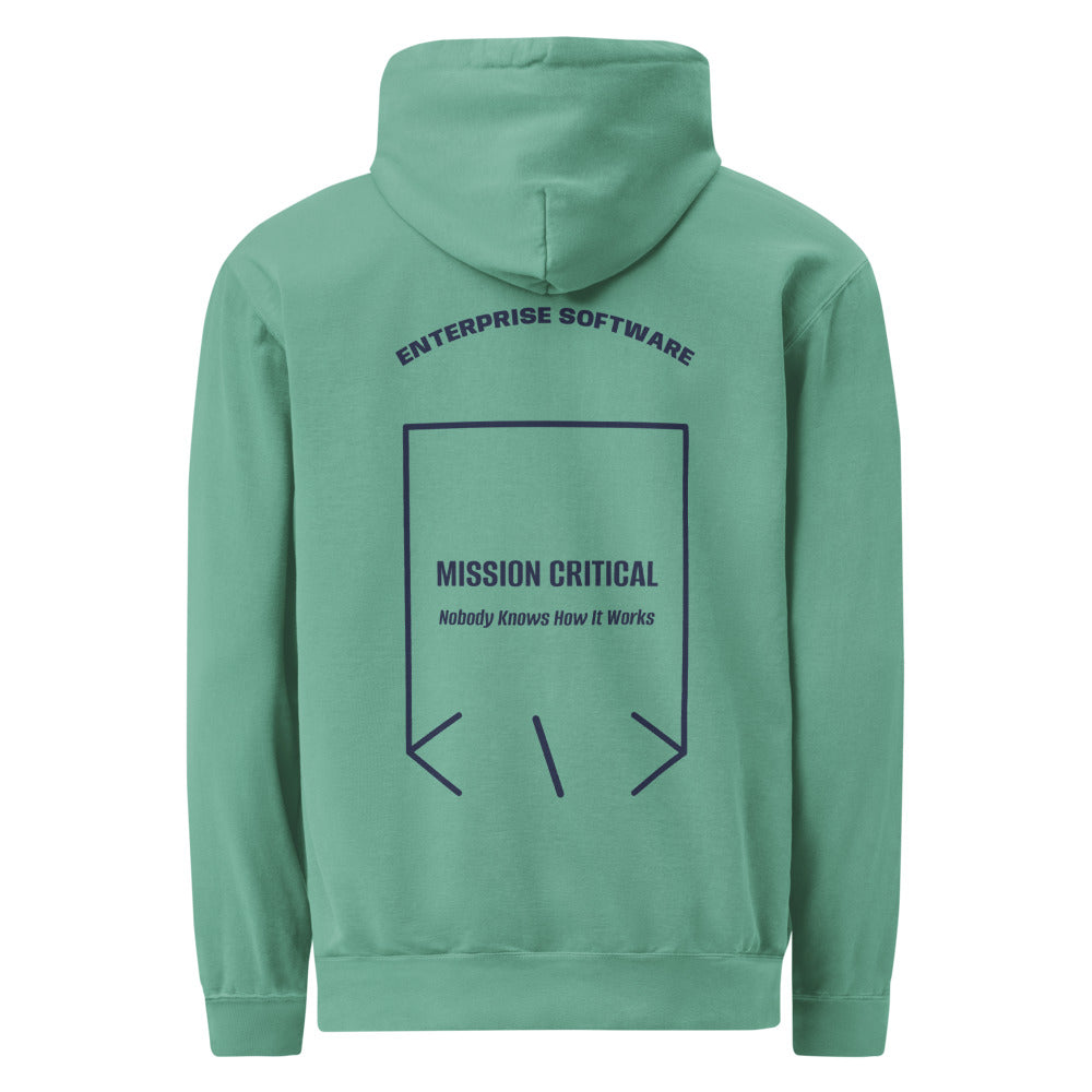 Mission Critical — Seafoam True Navy back mockup