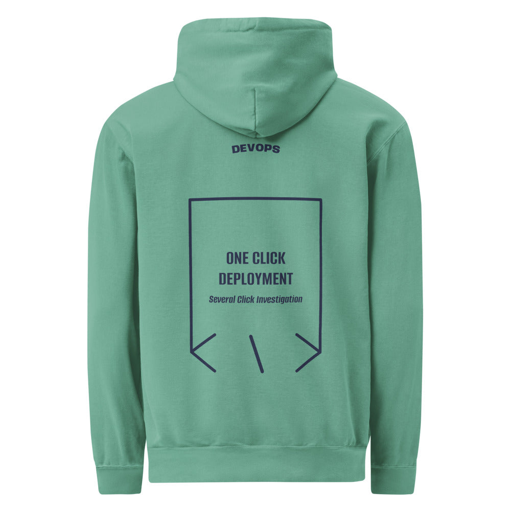 One Click Deployment — Seafoam True Navy back mockup