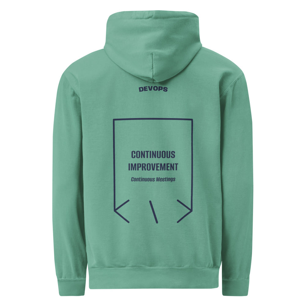 Continuous Improvement — Seafoam True Navy back mockup
