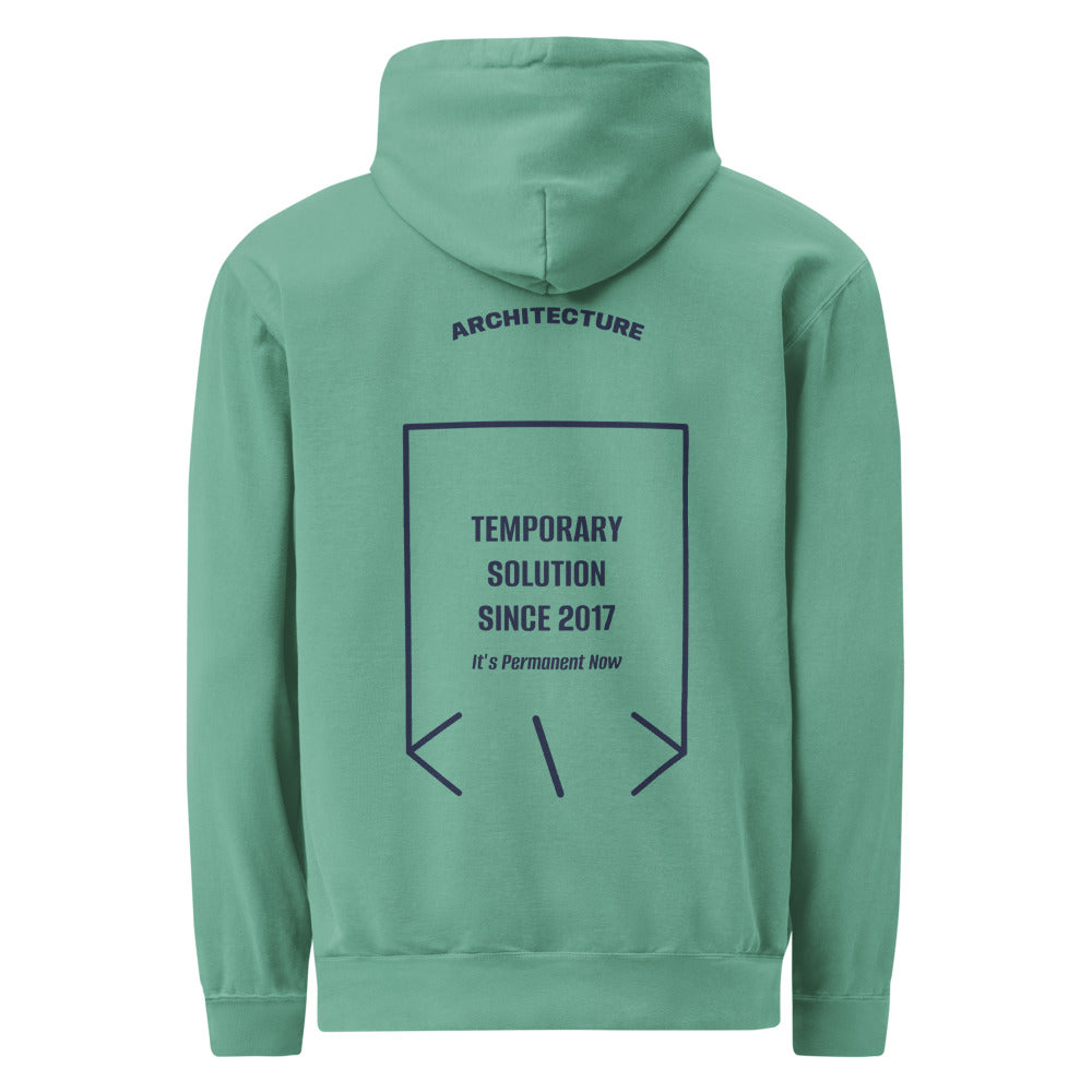 Temporary Solution Since 2017 — Seafoam True Navy back mockup