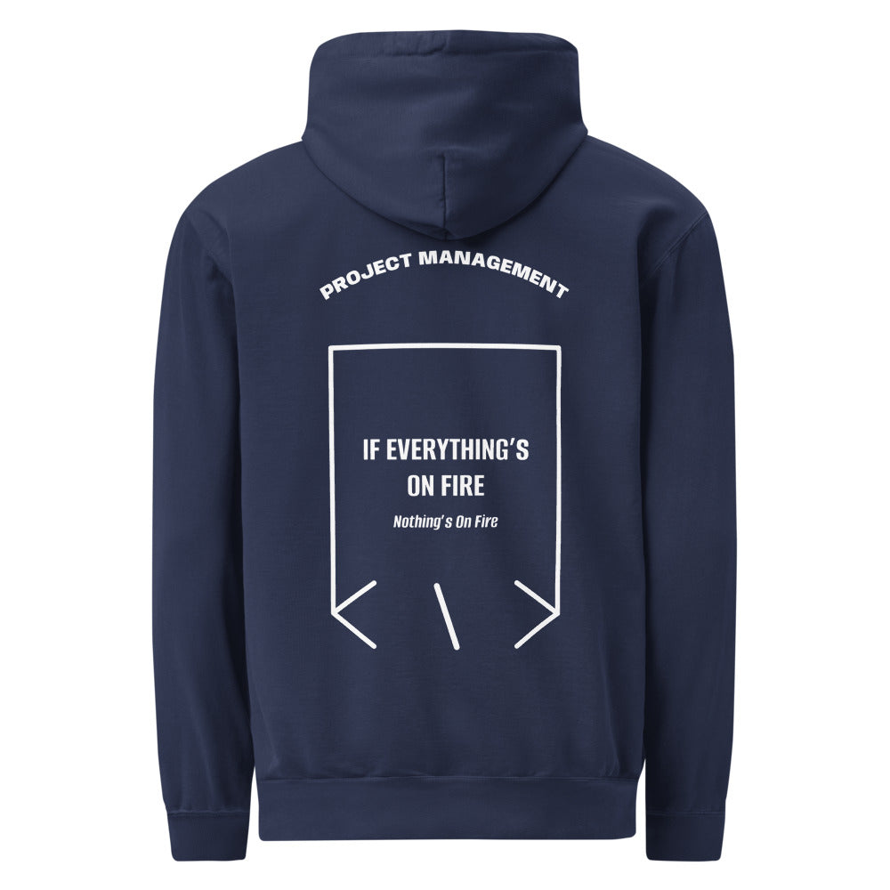If Everything’s On Fire — True Navy White back mockup