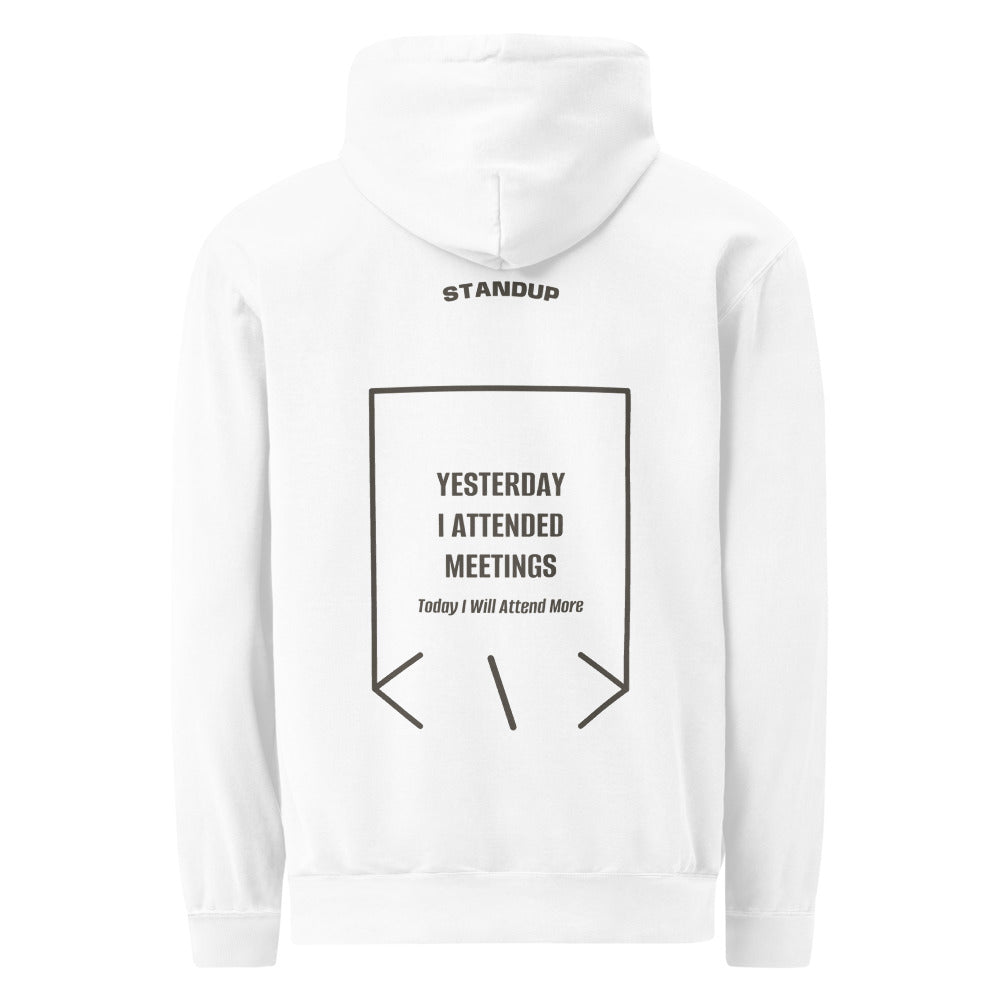Yesterday I Attended Meetings — secondary back mockup