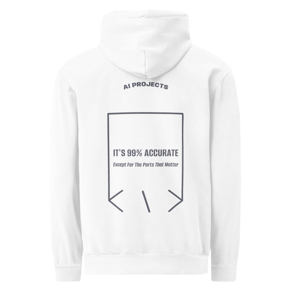 It's 99% Accurate — White Denim back mockup
