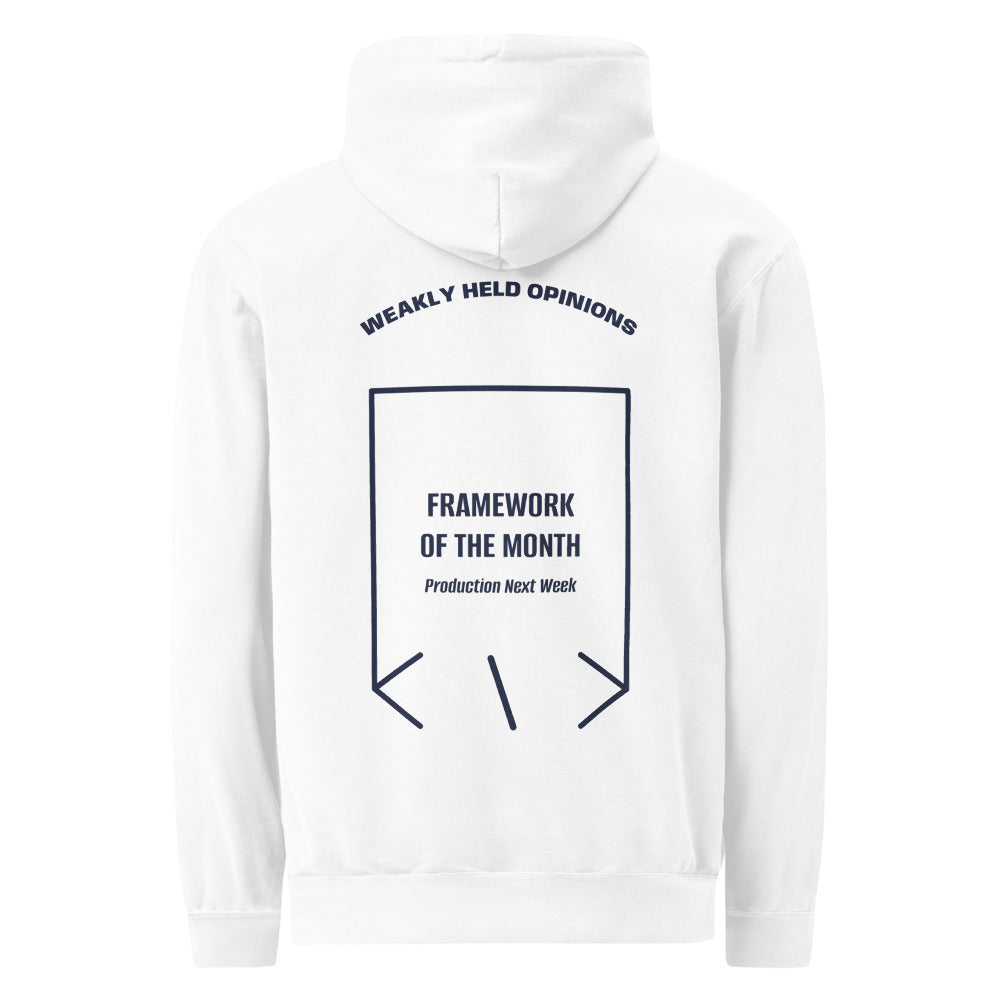 Framework Of The Month — White True Navy back mockup