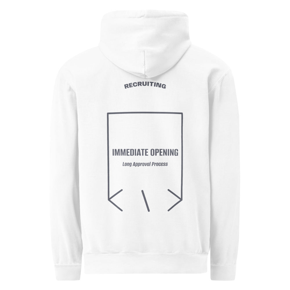 Immediate Opening — White Denim back mockup