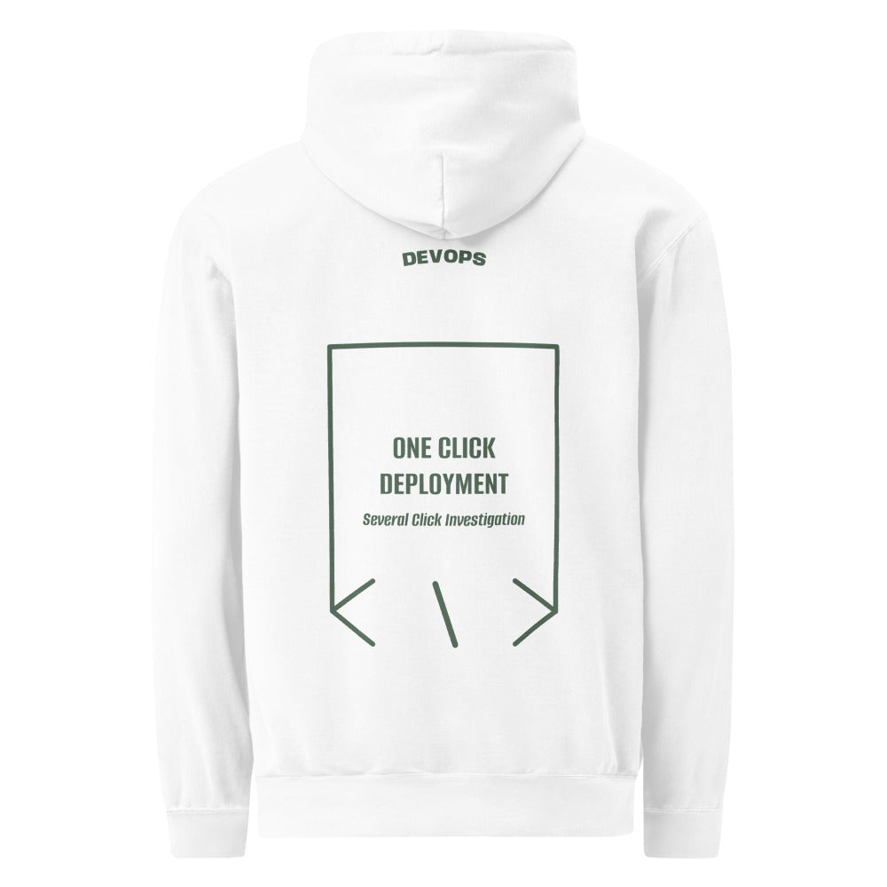 One Click Deployment — White Blue Spruce back mockup