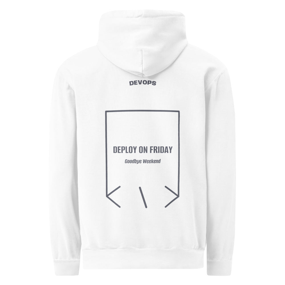 Deploy On Friday — White Denim back mockup