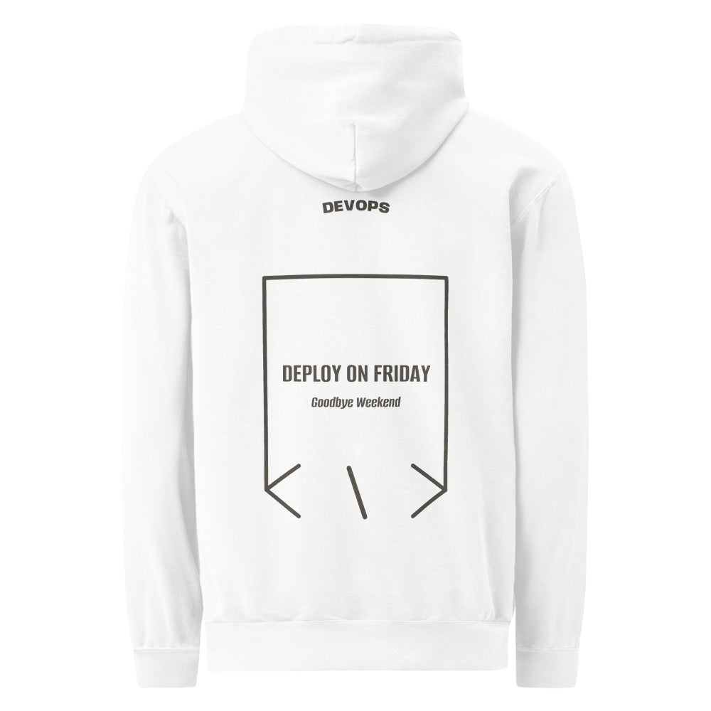 Deploy On Friday — White Pepper back mockup