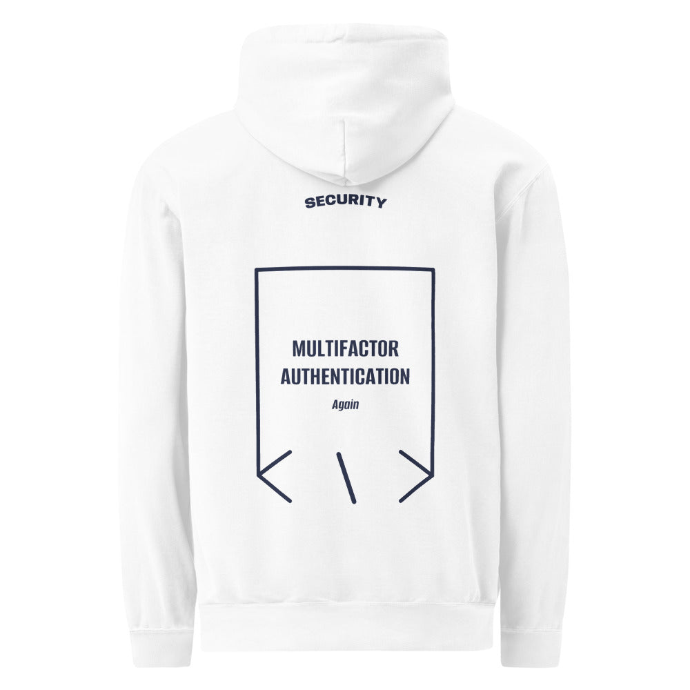 Multifactor Authentication — White True Navy back mockup