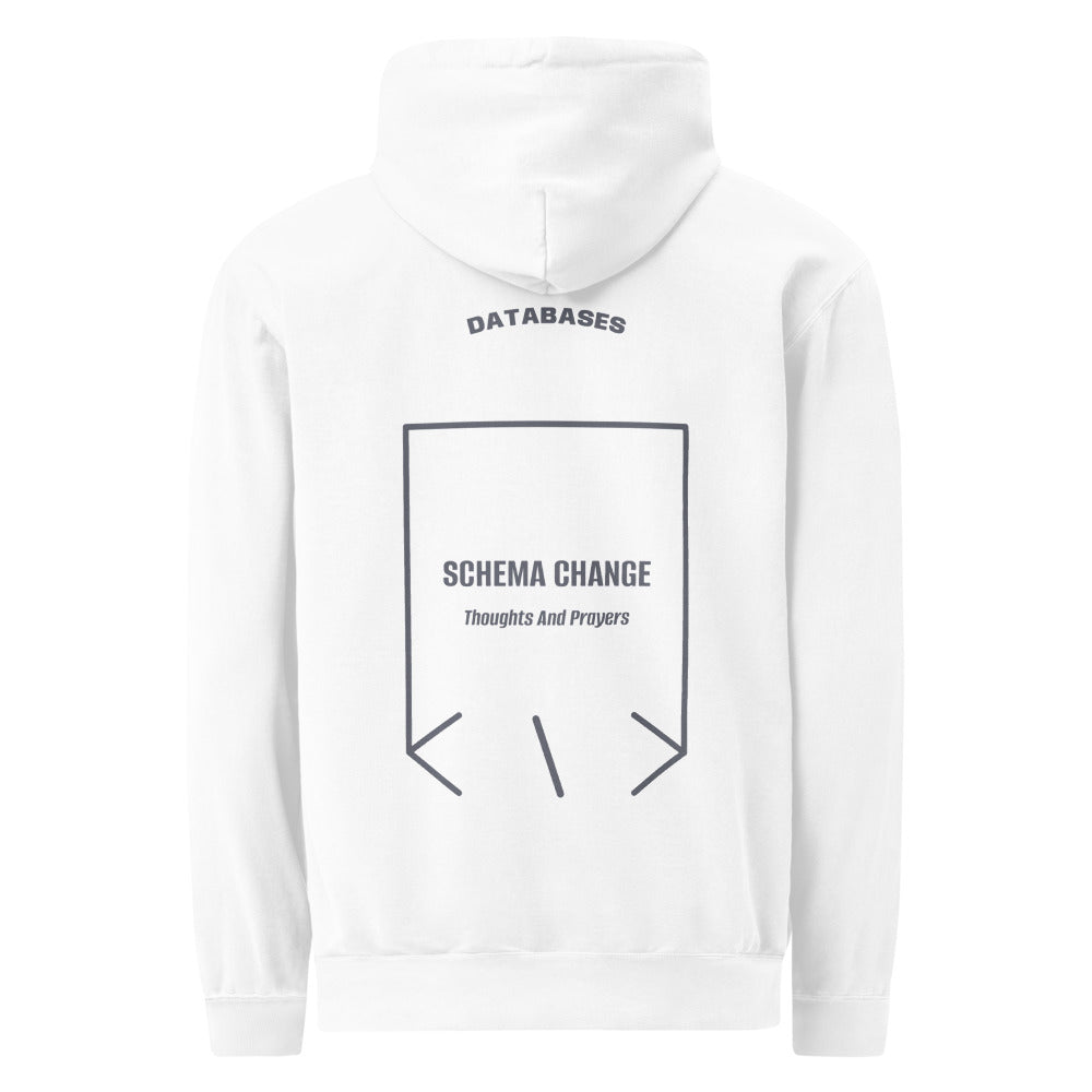 Schema Change — White Denim back mockup