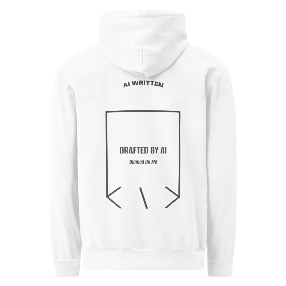 Drafted By AI — White Pepper back mockup