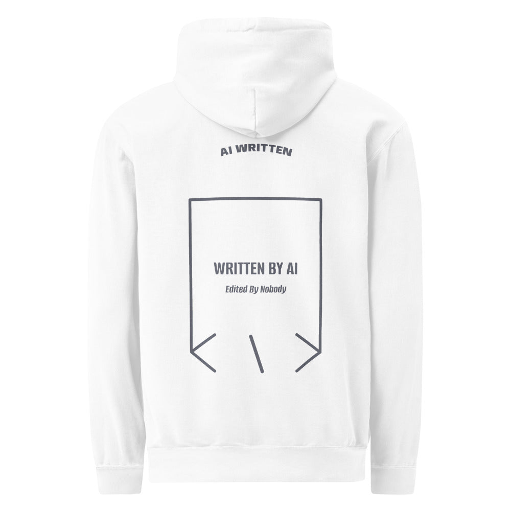 Written By AI — White Denim back mockup