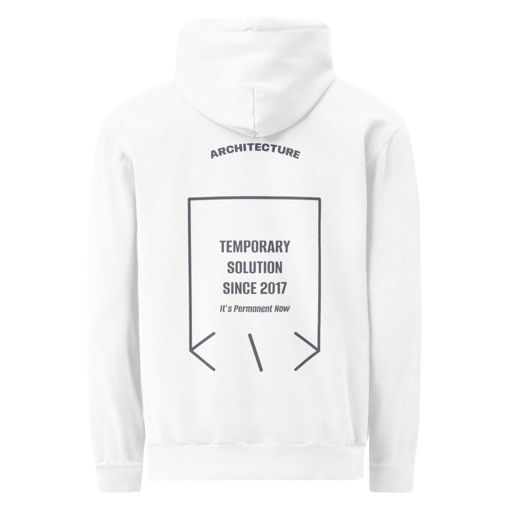Temporary Solution Since 2017 — White Denim back mockup