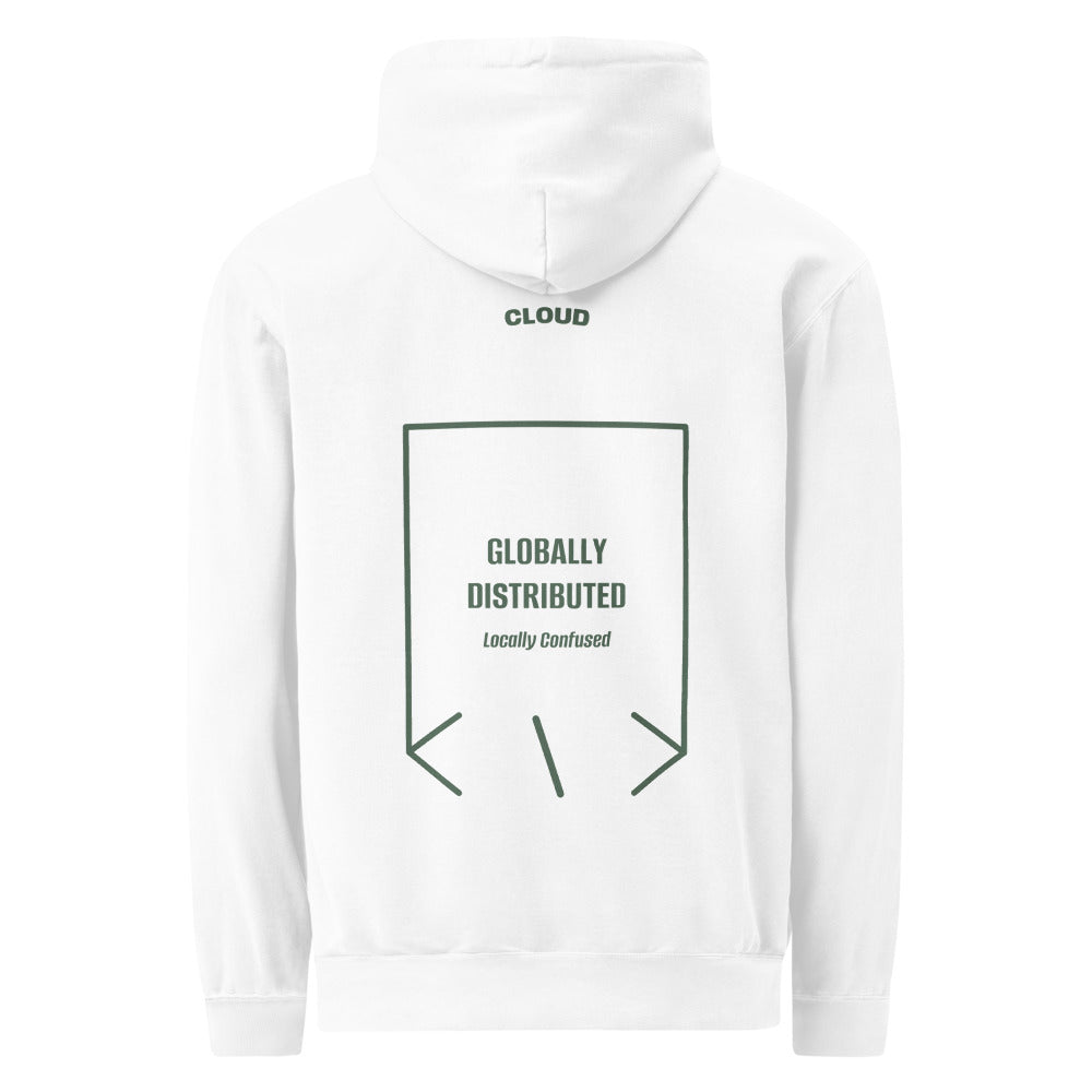 Globally Distributed — White Blue Spruce back mockup