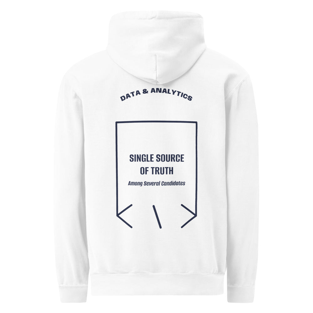 Single Source Of Truth — White True Navy back mockup
