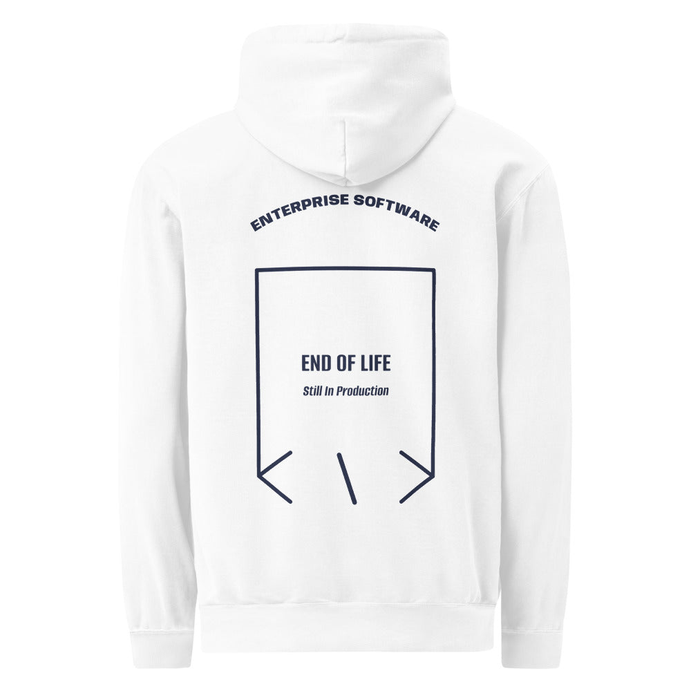End Of Life — White True Navy back mockup