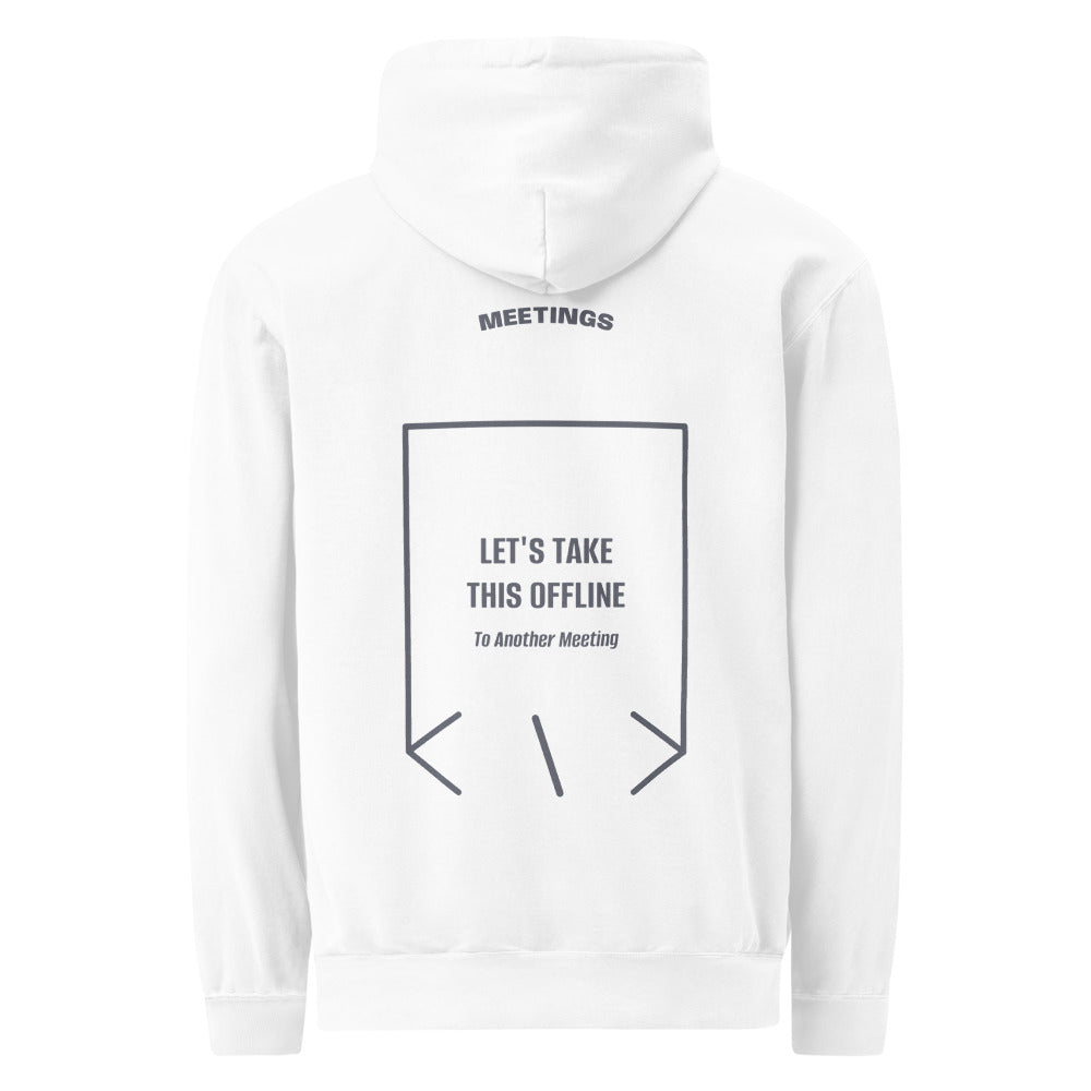 Let's Take This Offline — White Denim back mockup