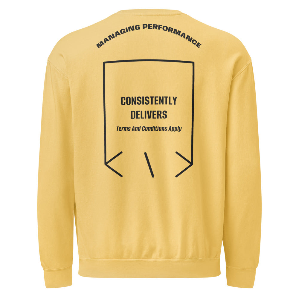 Consistently Delivers — Butter Black back mockup