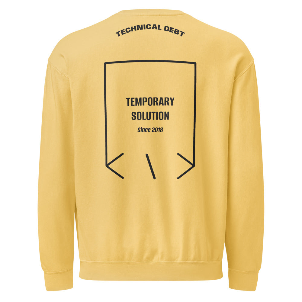 Temporary Solution — Butter Black back mockup