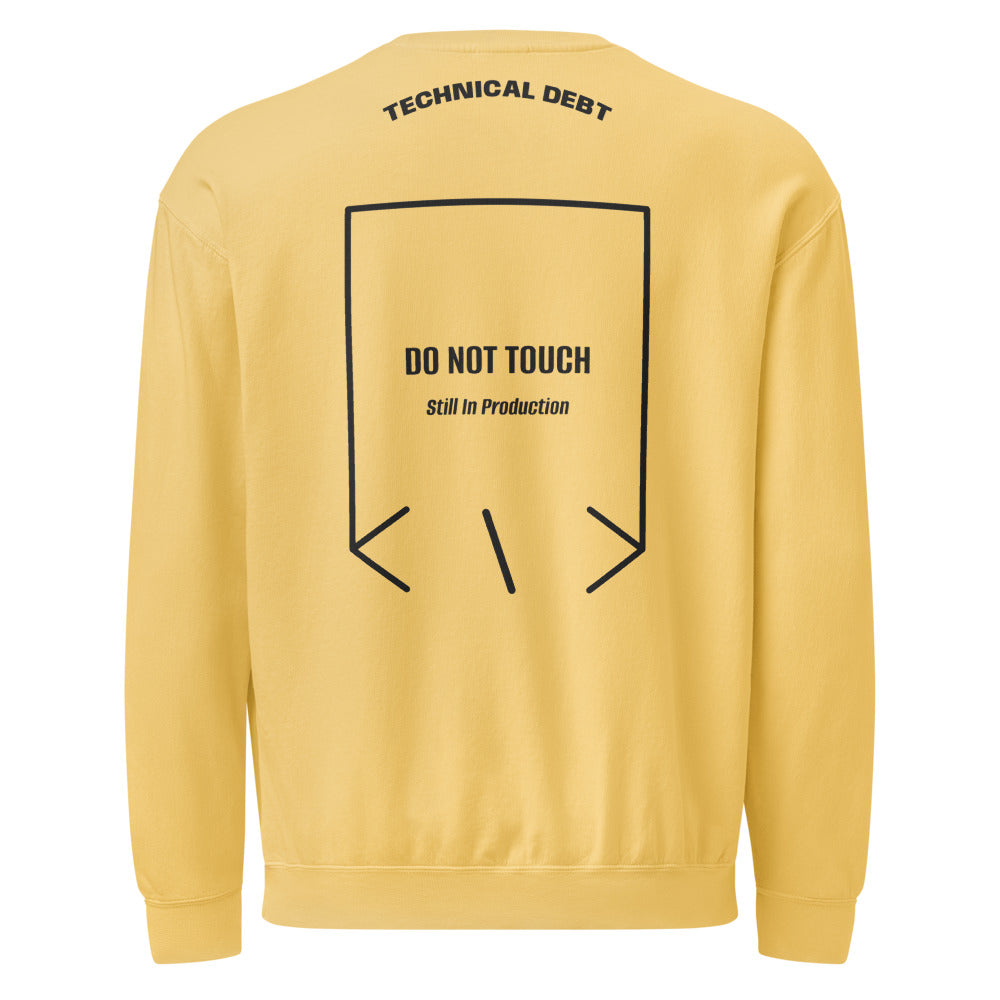 Do Not Touch — Butter Black back mockup