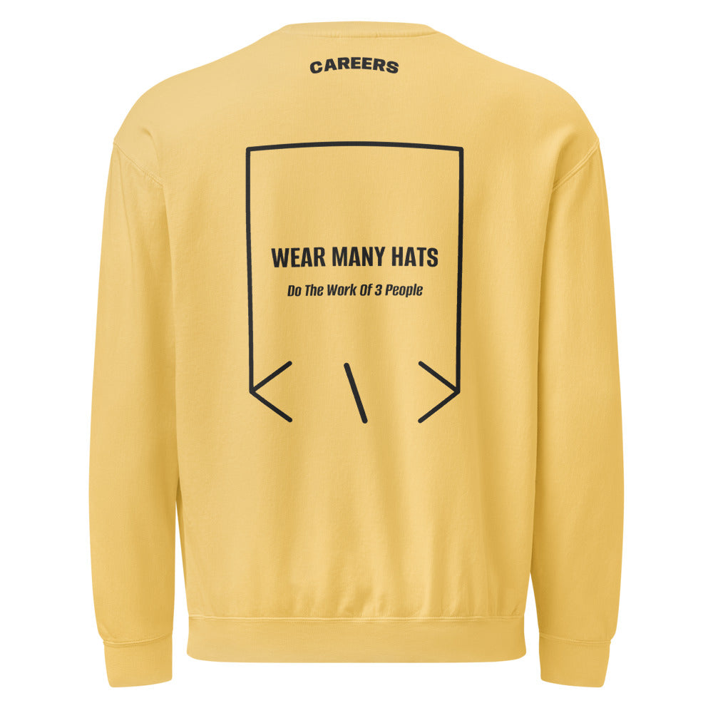 Wear Many Hats — Butter Black back mockup